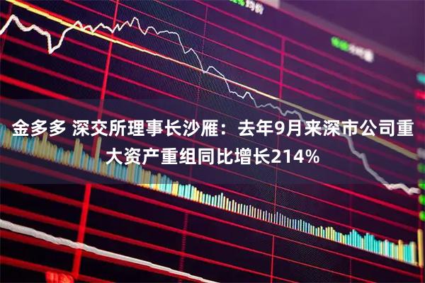 金多多 深交所理事长沙雁：去年9月来深市公司重大资产重组同比增长214%