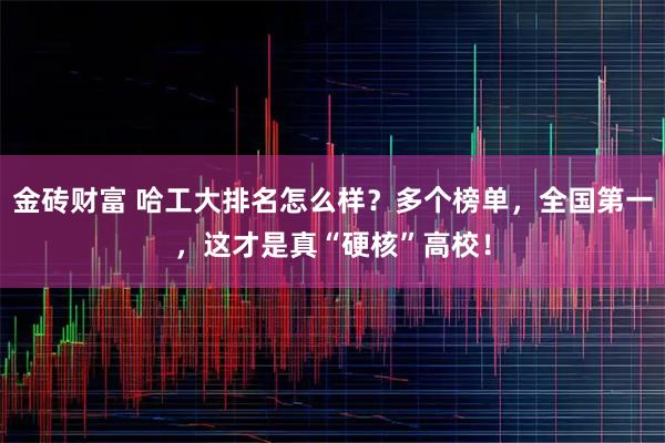 金砖财富 哈工大排名怎么样？多个榜单，全国第一，这才是真“硬核”高校！