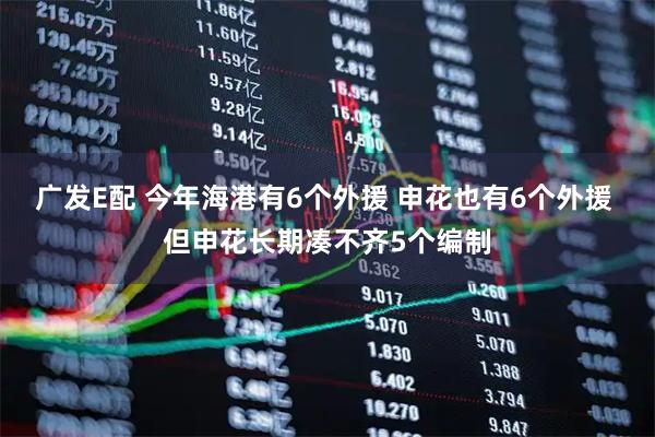 广发E配 今年海港有6个外援 申花也有6个外援 但申花长期凑不齐5个编制