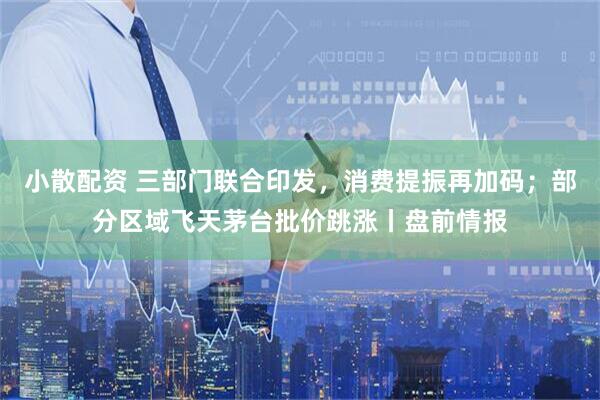 小散配资 三部门联合印发，消费提振再加码；部分区域飞天茅台批价跳涨丨盘前情报