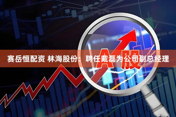 赛岳恒配资 林海股份：聘任戴磊为公司副总经理